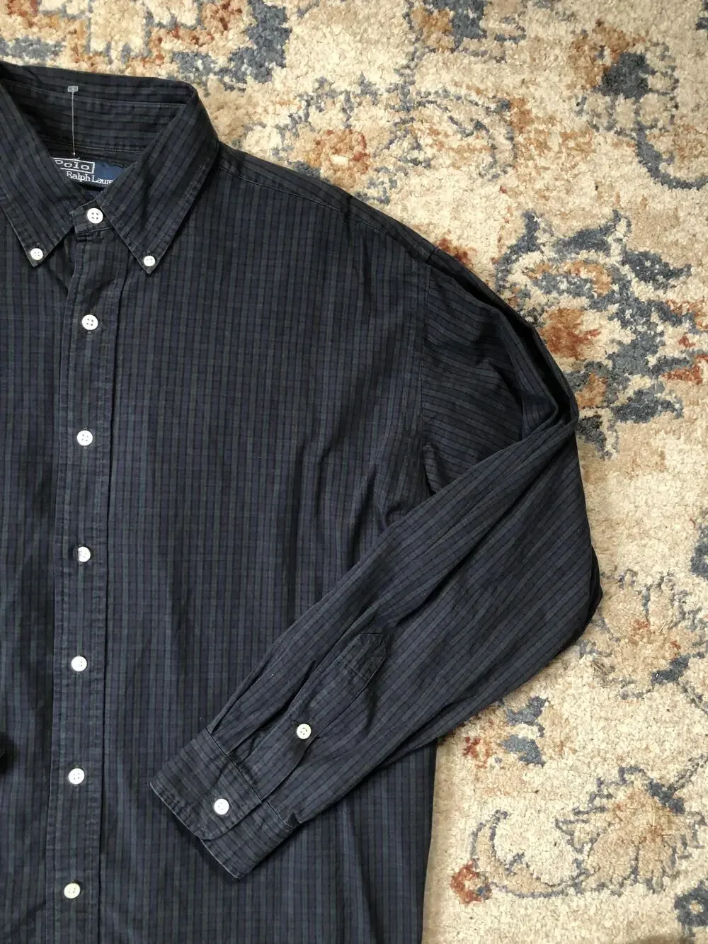 Polo Ralph Lauren Shirt Mens Large Plaid Button Down Blake Classic Dress Shirt